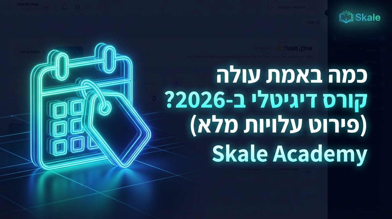 כמה באמת עולה להרים קורס דיגיטלי ב-2026? (פירוט עלויות מלא)