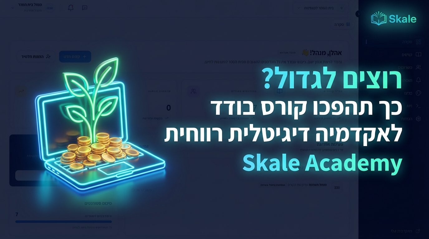 רוצים לגדול? כך תהפכו קורס בודד לאקדמיה דיגיטלית רווחית