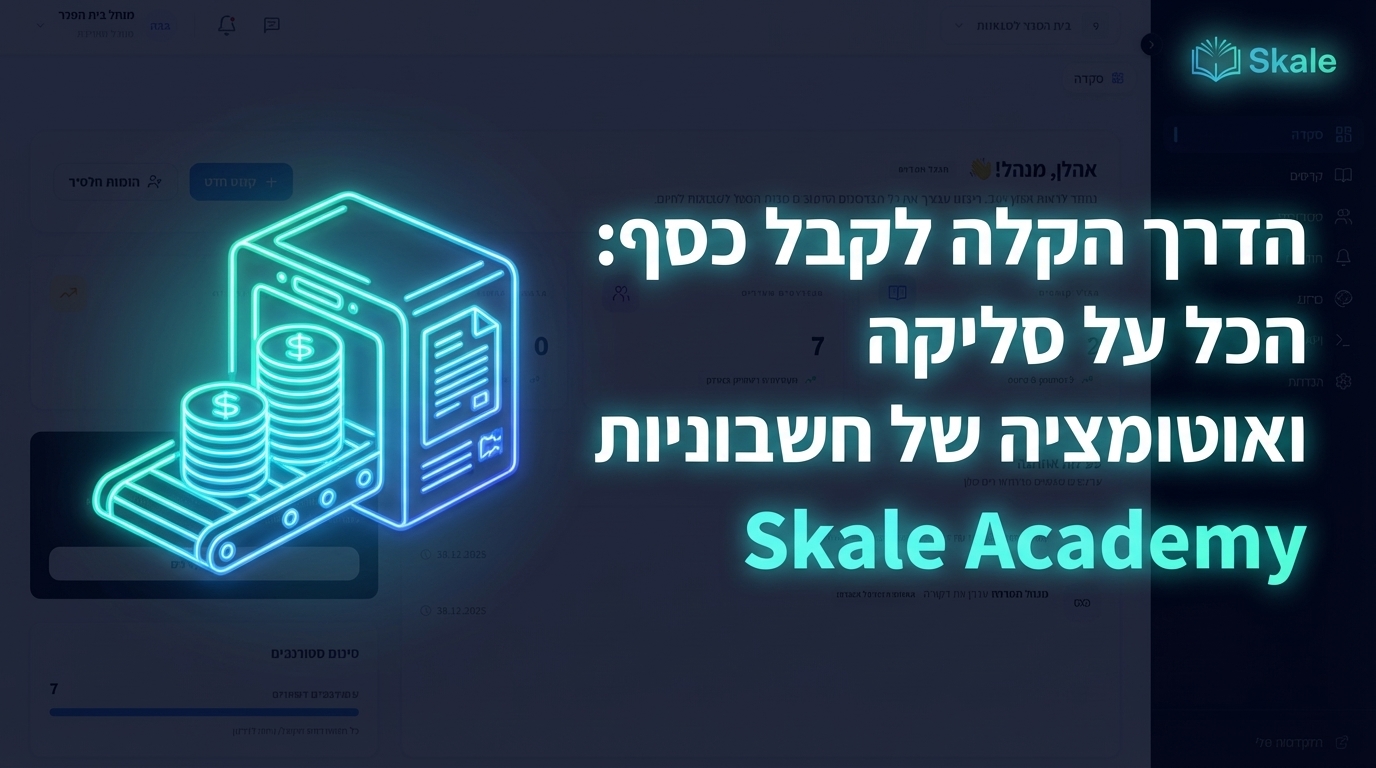 הדרך הקלה לקבל כסף: הכל על סליקה ואוטומציה של חשבוניות